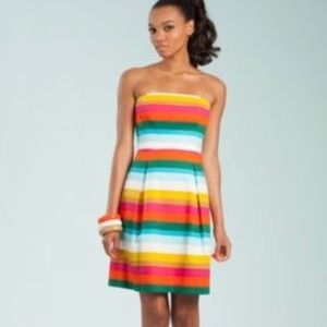 Trina Turk Kenzie strapless striped dress. Size 0